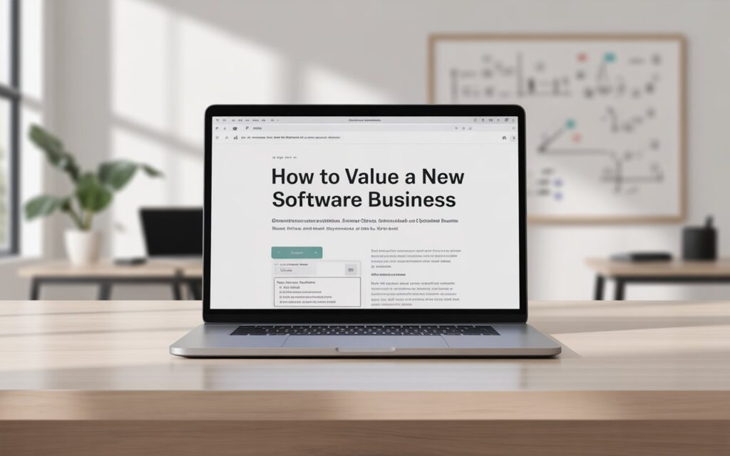 How to Value a New Software Business