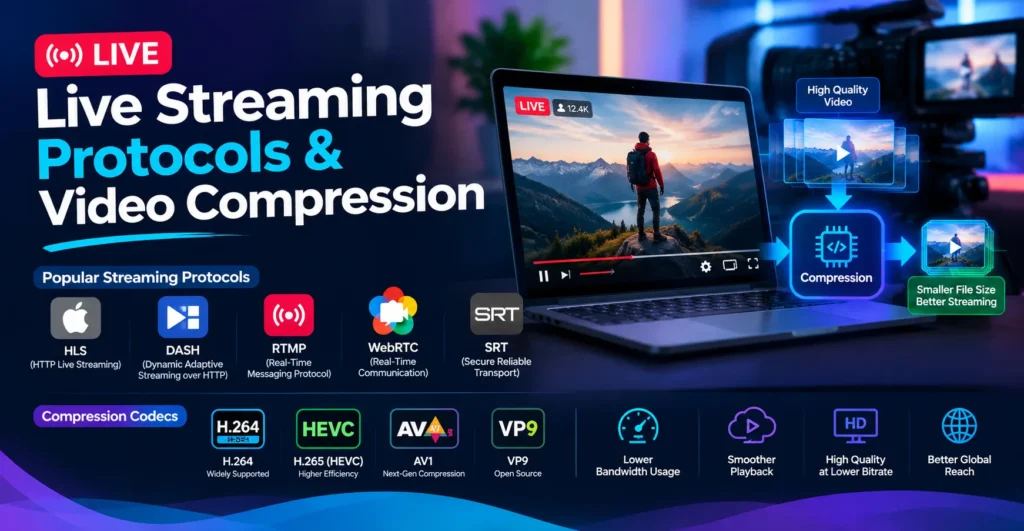 Live Streaming Protocols & Compression