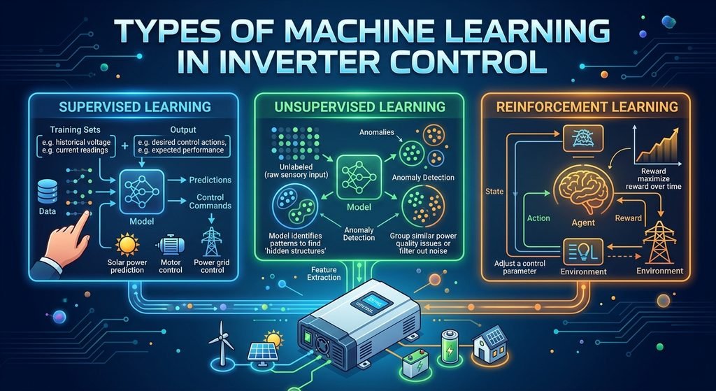 Machine Learning Inverter Control Topology: The Future of Smart Energy 3 Types of Machine Learning in Inverter Control
