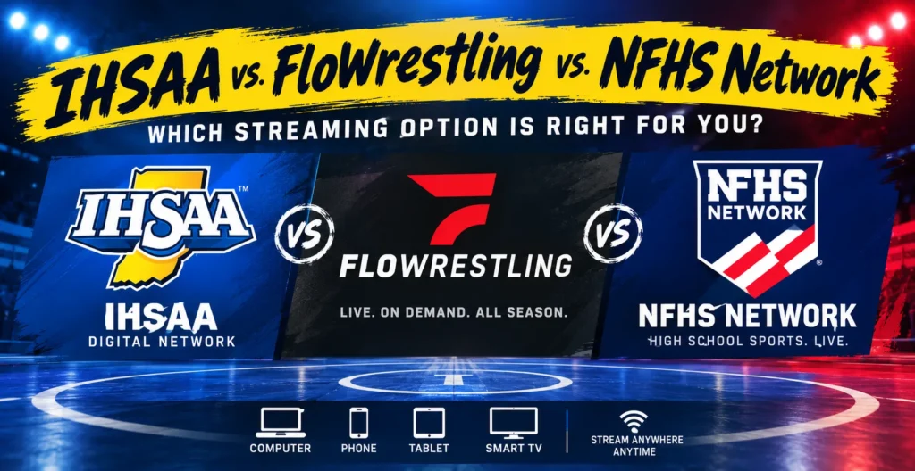 IHSAA vs. FloWrestling vs. NFHS Network