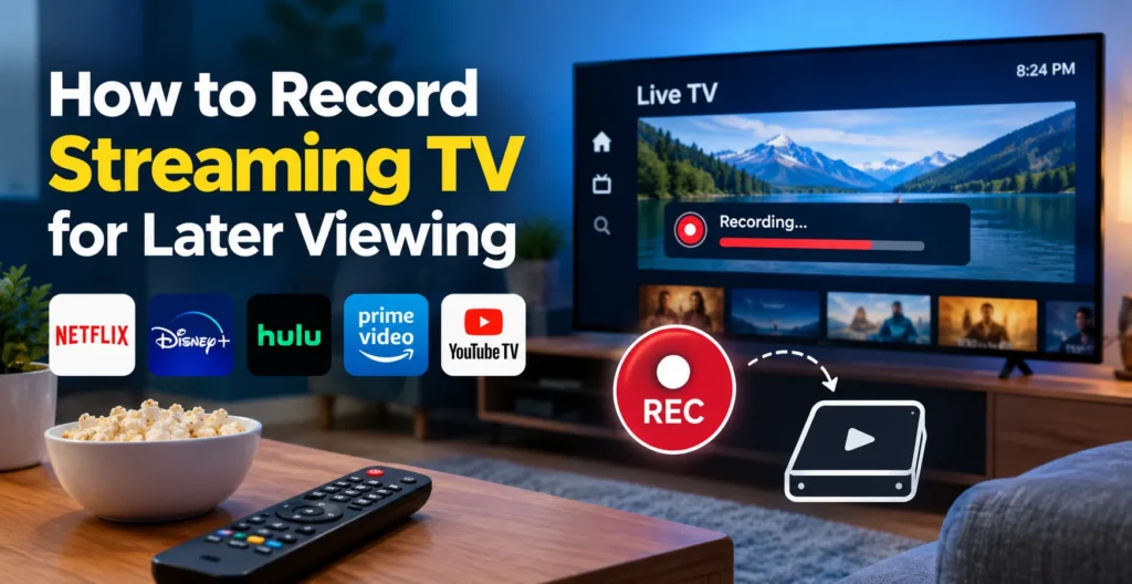 Record Streaming TV for Later Viewing