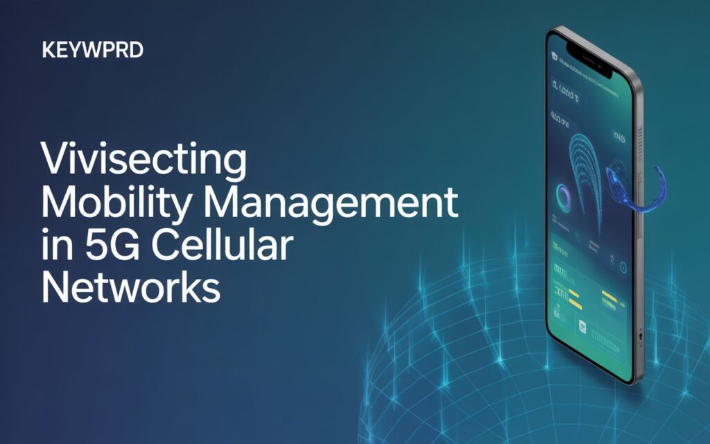Diagram showing 5G mobility management with handover, gNB, and user movement