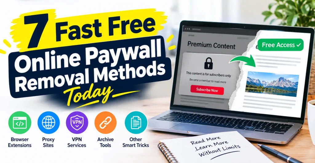 7 Fast Free Online Paywall Removal Methods Today
