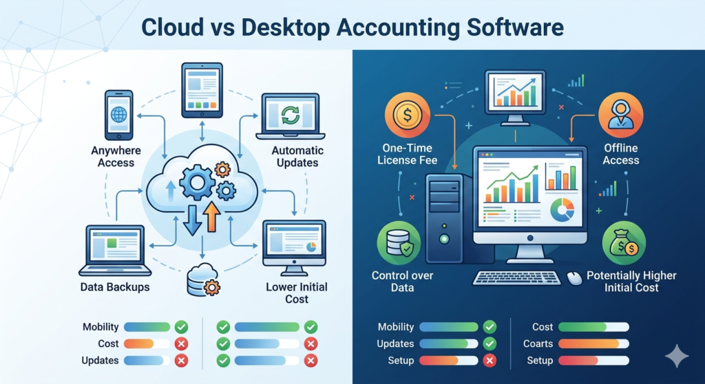 Cloud vs Desktop Accounting Software